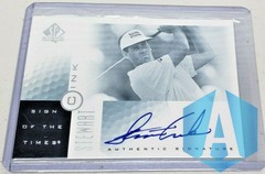 2001 SP Authentic Sign of the Times Stewart Cink #SC Rookie Auto RC